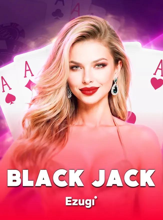 ภาพโต๊ะแบล็คแจ็คถ่ายทอดสด สตูดิโอ Ezugi บน ok casino ทดลองเล่น
